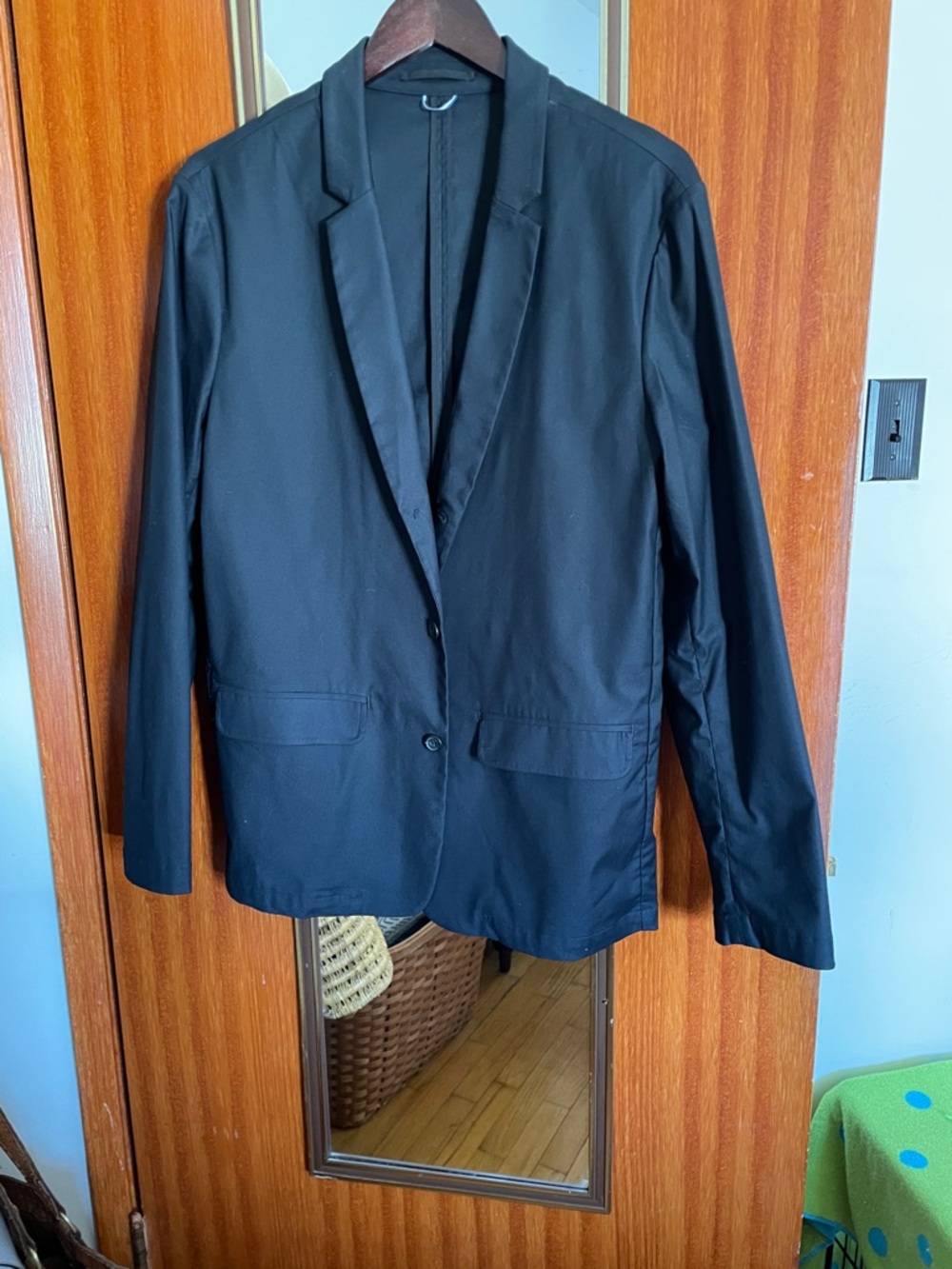 Kit and Ace Men's Black Single-Button Blazer